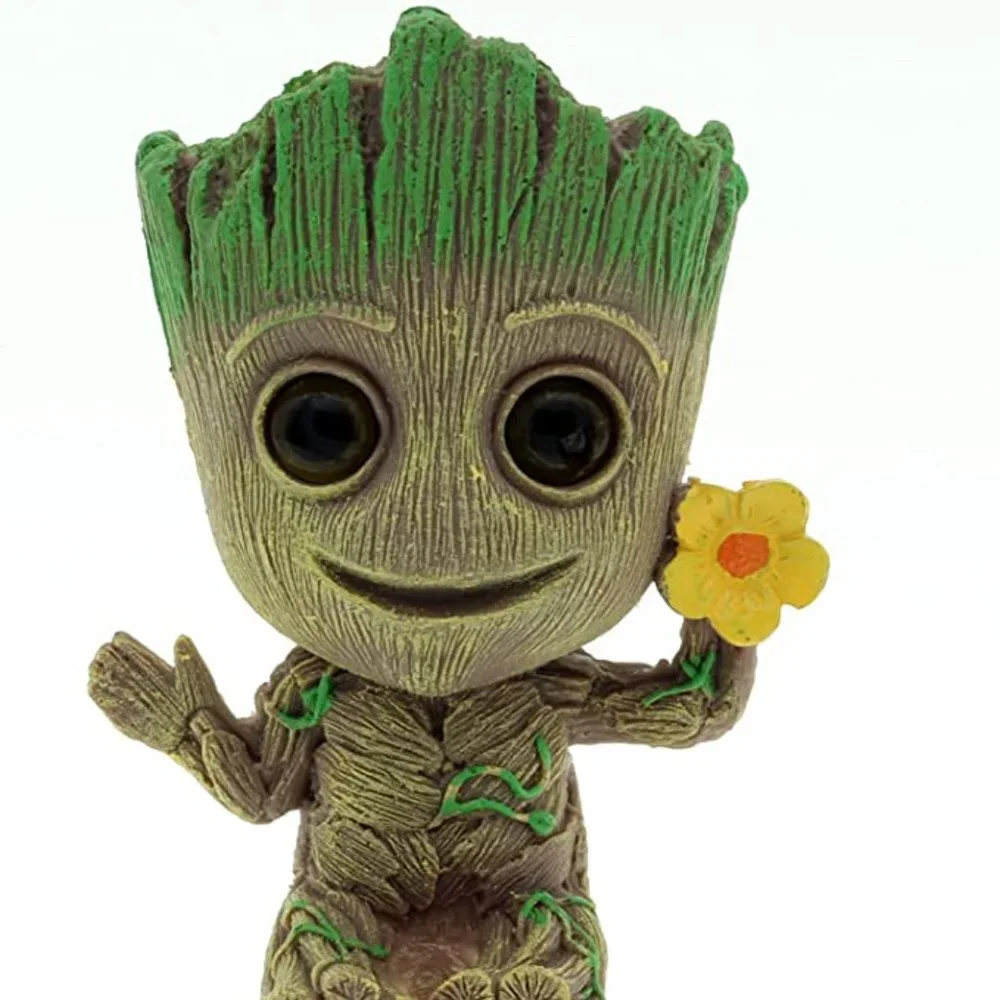 Ulifery Baby Tree Groot Fish Tank Decoration Air Stone Bubble Blower Set New